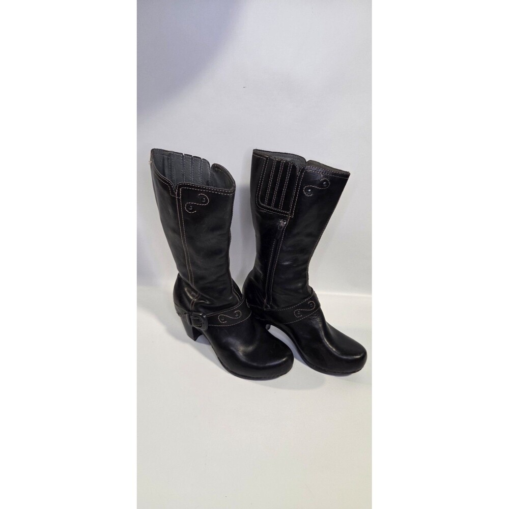 Dansko Rylan Crazy Horse Leather Mid-Calf Boot EU 40 Black Size 9.5